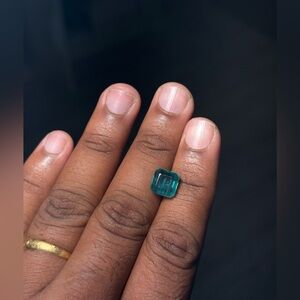 IGI Certified 4.62 Ct Natural Zambian Emerald Square Cut Loose